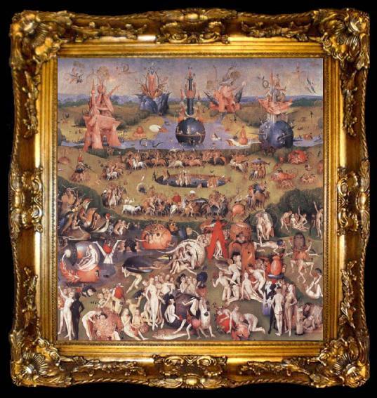 framed  BOSCH, Hieronymus The Garden of Earthly Delights, ta009-2